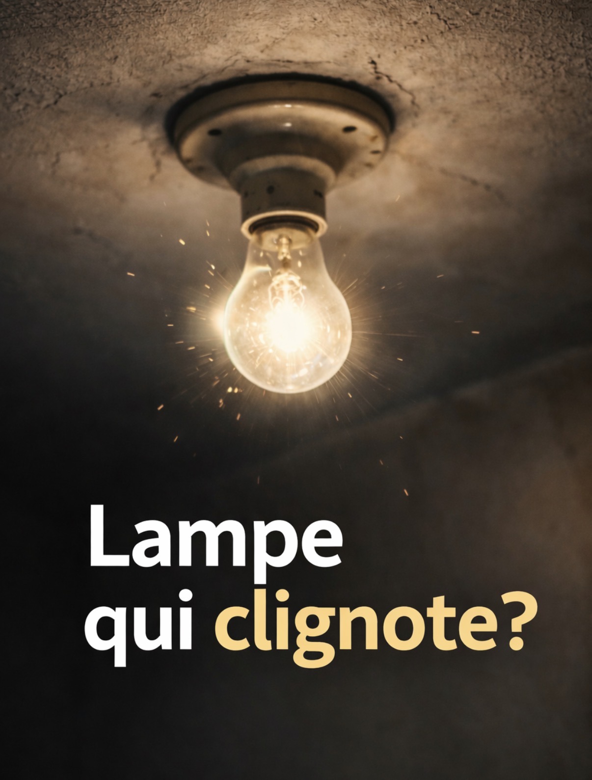 Lumière qui clignote : d’où ça vient ?